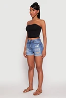 Womens Ruched Front Tube Top,