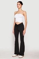 Womens Ruched Front Tube Top,