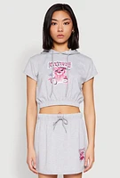 Womens Attitude Be Yourself Short Sleeve Hoodie,