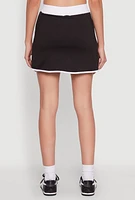 Womens Contrast Trim Skort, M