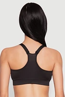 Womens Racerback Sports Bra, Black,