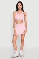 Womens Racerback Sports Bra, Pink,