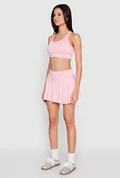 Womens Racerback Sports Bra, Pink,