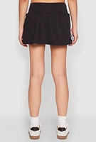 Womens Varsity Striped Drop Waist Skort,