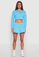 Womens Long Sleeve Hooded Sweatshirt and Tank Top,
