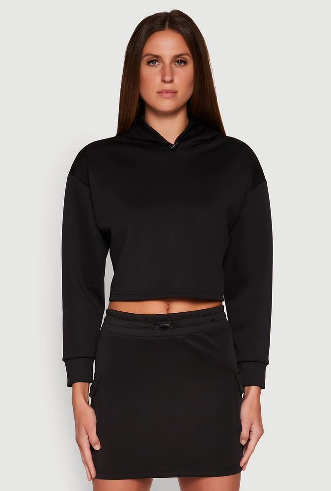 Womens Long Sleeve Hooded Sweatshirt,