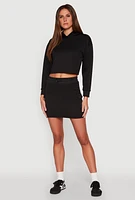 Womens Long Sleeve Hooded Sweatshirt,