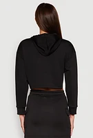 Womens Long Sleeve Hooded Sweatshirt,