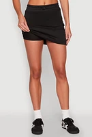 Womens Toggle Drawstring Cargo Skort,