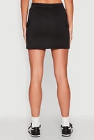 Womens Toggle Drawstring Cargo Skort,