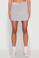 Womens Toggle Drawstring Cargo Skort, XL