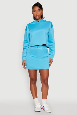 Womens Toggle Drawstring Cargo Skort,