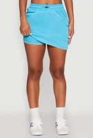 Womens Toggle Drawstring Cargo Skort,