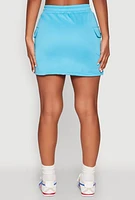 Womens Toggle Drawstring Cargo Skort,