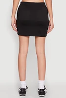 Womens Fleece Lined Zip Front Skirt,