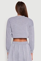 Womens Long Sleeve Bolero Sweatshirt,