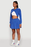 Womens Long Sleeve Bolero Sweatshirt,