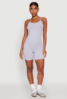 Womens Cami Biker Romper, M