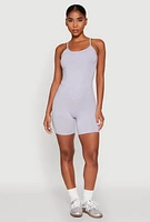 Womens Cami Biker Romper,