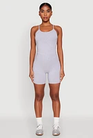 Womens Cami Biker Romper, M
