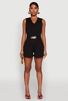 Womens Chain Link Detail Romper,