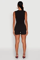 Womens Chain Link Detail Romper,