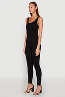 Womens Ribbed Knit Catsuit,