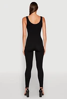 Womens Ribbed Knit Catsuit,