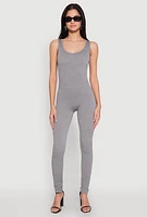 Womens Ribbed Knit Catsuit,