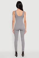 Womens Ribbed Knit Catsuit,