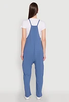 Womens Cargo Pocket V Neck Jumpsuit,