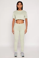 Womens French Terry Pull On High Waisted Joggers,
