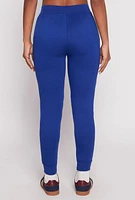 Womens French Terry Pull On High Waisted Joggers,