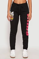 Womens 94 Love Zip Hem Sweatpants, Black, Size XL
