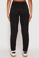 Womens 94 Love Zip Hem Sweatpants, Black, Size XL