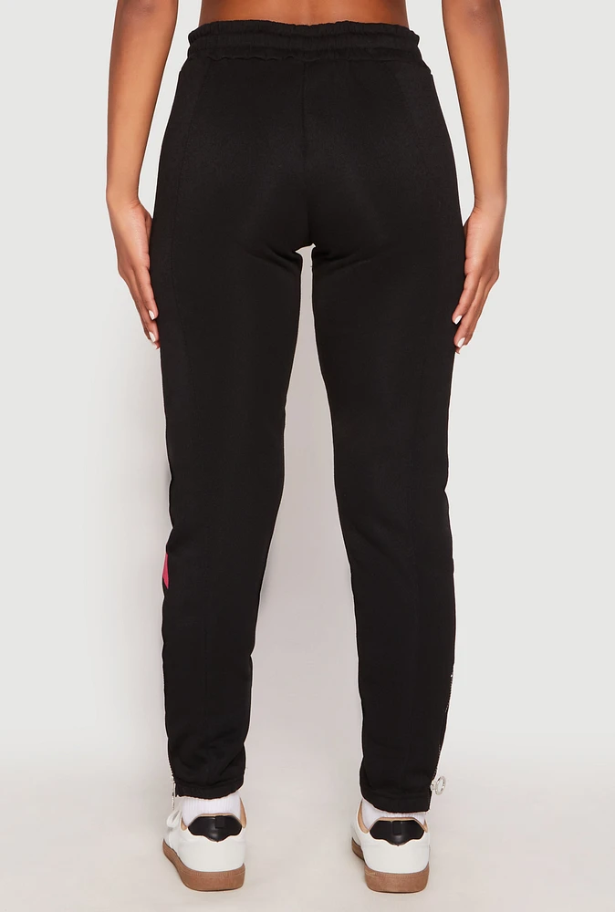 Womens 94 Love Zip Hem Sweatpants, L