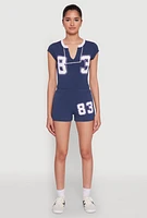 Womens 83 Notch Neck Top, Blue,