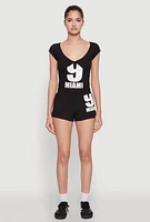 Womens 9 Miami Bike Shorts,