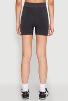 Womens Mineral Wash Seamless Bike Shorts, L-XL
