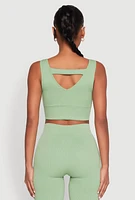 Womens Seamless Cropped Tank Top,