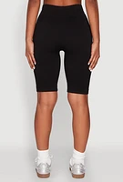 Womens Seamless High Waisted Bike Shorts,