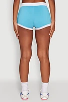 Womens Brooklyn 90 Graphic Shorts, Blue, Size XL