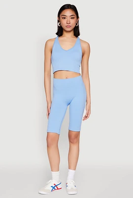 Womens Seamless Bermuda Bike Shorts,