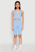 Womens Seamless Bermuda Bike Shorts,