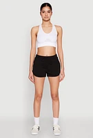 Womens Dolphin Sweatshorts, Black, Size M