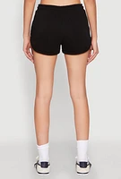Womens Dolphin Sweatshorts, Black, Size M