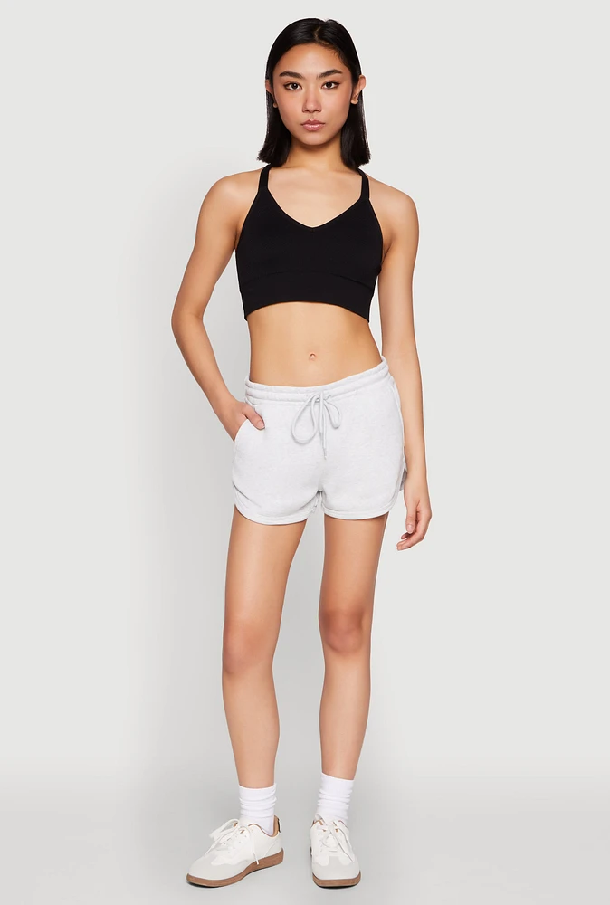 Womens Dolphin Sweatshorts, L