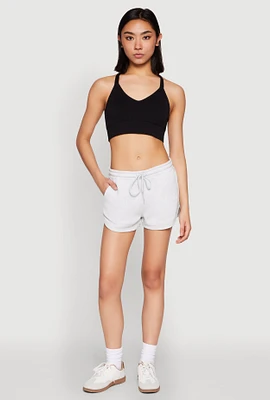 Womens Dolphin Sweatshorts, L