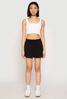 Womens High Waist Drawstring Sweatshorts,