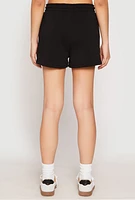 Womens High Waist Drawstring Sweatshorts,